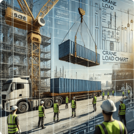 Illustration of Crane that carry load