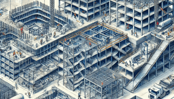 Phased construction illustration 
