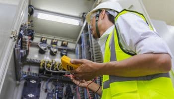 An image illustrating an electrical system inspection.