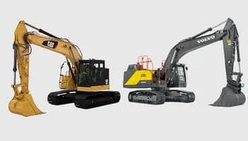 Caterpillar 325F LCR vs. Volvo EC250E: Which is best?